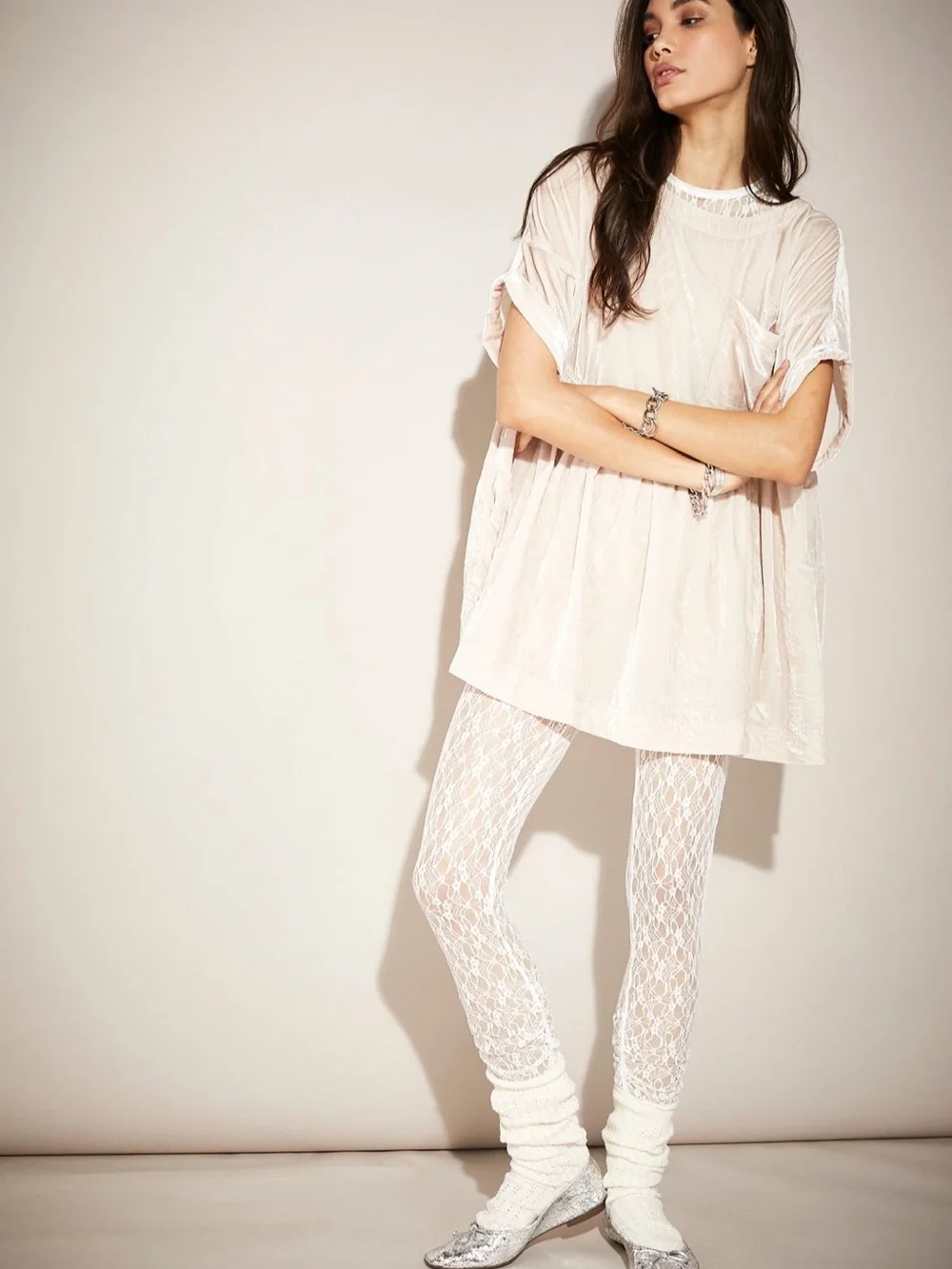 Free People Moon City Velvet Dress